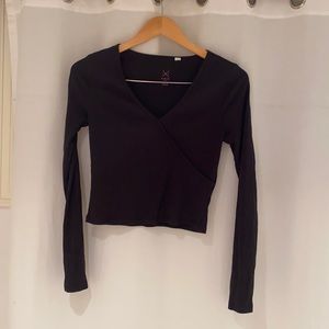 Pacsun Basics cropped ribbed long sleeve